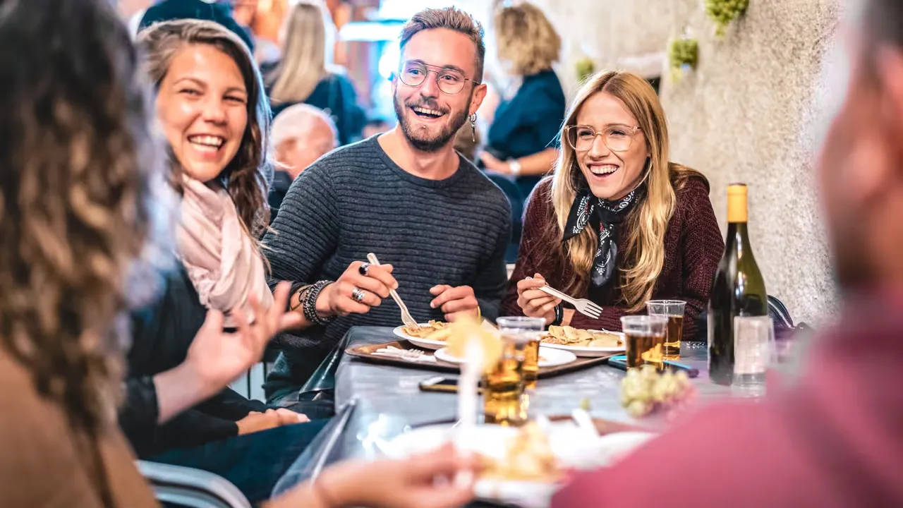 Njutning och upplevelser på restaurang